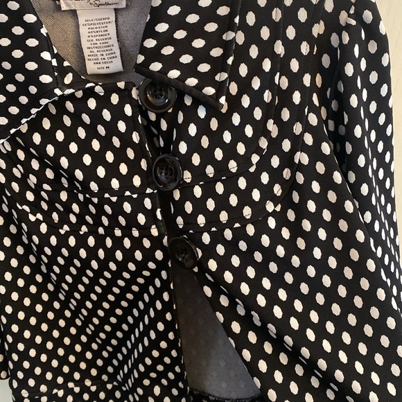 Lots of Love by Speechless Polka Dot Cropped Jacket Women’s Size Medium - Picture 2 of 7